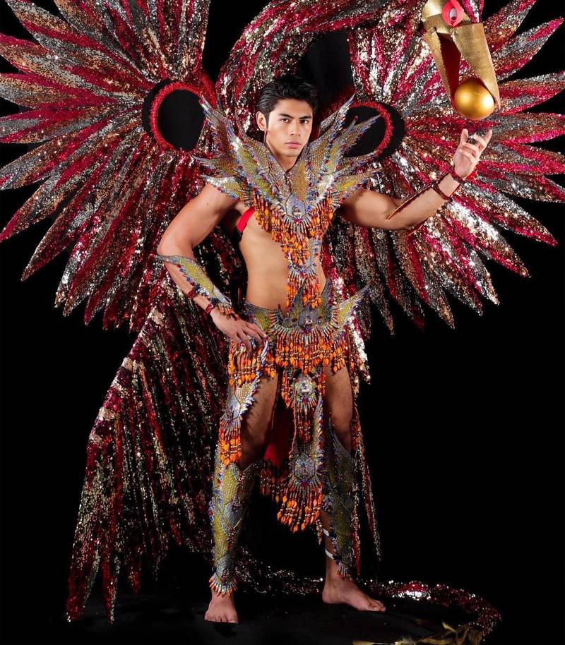 Mister International Philippines Myron Jude Ordillano in his national costume.