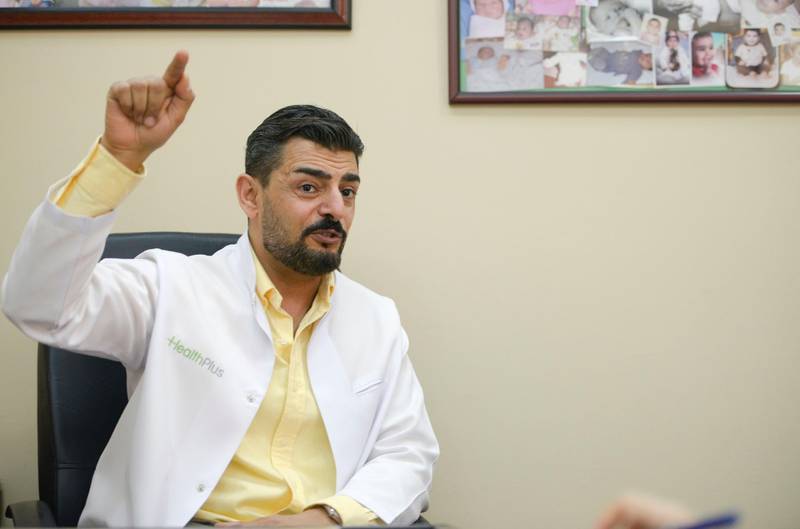 Abu Dhabi, United Arab Emirates - Dr. Walid Sayed, Medical Director and Consultant on IVF treatment and cryo preservation at the HealthPlus WomenÕs Fertility Centre on January 22, 2018. (Khushnum Bhandari/ The National)

