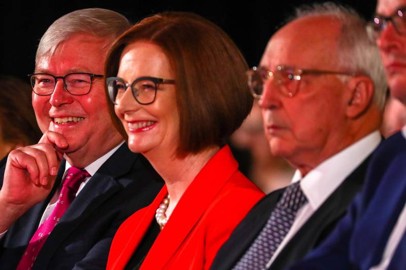 June 2010 - June 2013: Julia Gillard. Ms Gillard ousted Kevin Rudd in a Labor party leadership spill before forming a minority government after an election three months later. AFP
