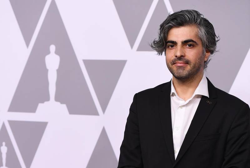 Director Firas Fayyad arrives at the Annual Academy Awards Nominee Luncheon at the Beverly Hilton Hotel in Beverly Hills, California, on February 5, 2018.  / AFP PHOTO / Robyn Beck