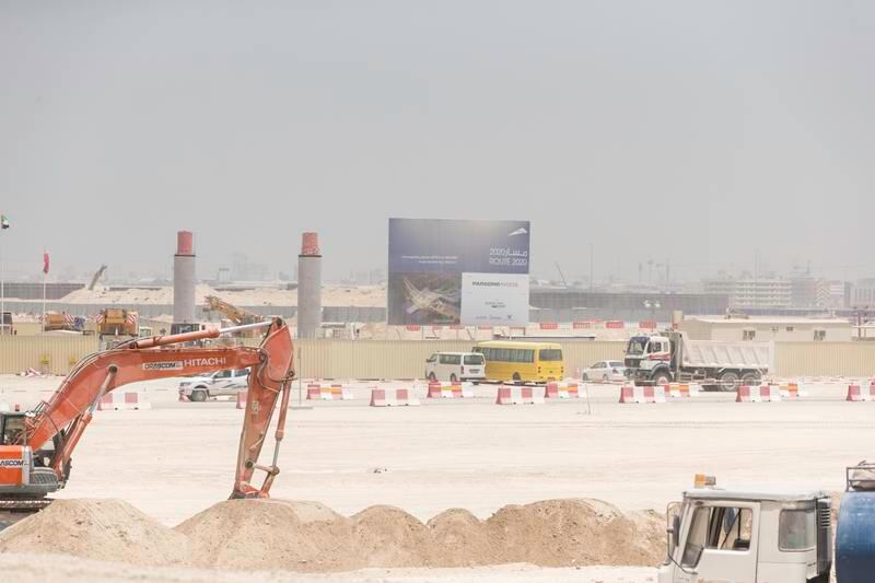 General view of Expo 2020 site under construction in Dubai South. Christopher Pike/The National
