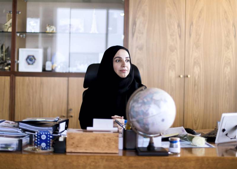 DUBAI, UNITED ARAB EMIRATES. 5 NOVEMBER 2019. Fatema Al Nuaimi, CEO, board member, Adnoc LNG.(Photo: Reem Mohammed/The National)Reporter: JENNIFER GNANASection: BZ