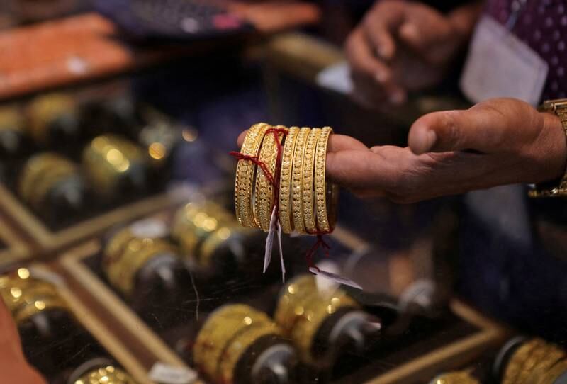 Global gold jewellery demand softened by 3 per cent in 2022, the World Gold Council said. Reuters