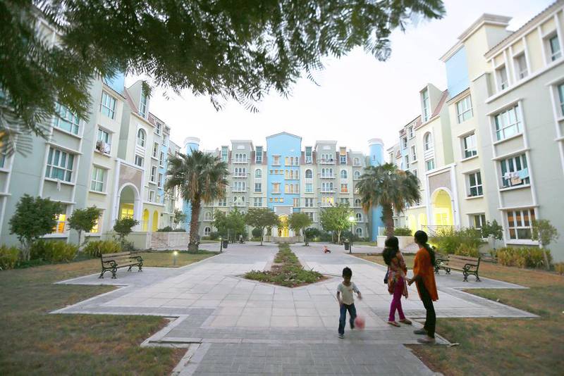 Discovery Gardens has always been a popular spot for tenants looking for a more budget-friendly place to live in the city. Pawan Singh / The National