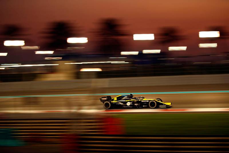 Renault's Daniel Ricciardo, who finished 7th in Abu Dhabi.  AFP