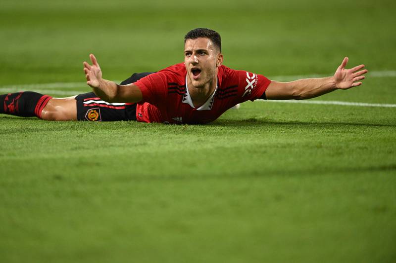 Manchester United's Portuguese defender Diogo Dalot. AFP