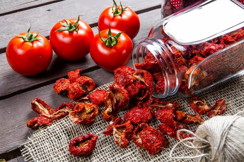 Expect to see plenty of sun-dried tomatoes on plates in 2022 as 1990s nostalgia makes a culinary comeback. Getty Images