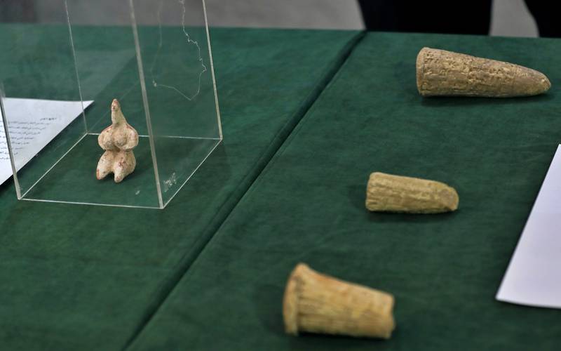 Over 17,000 looted ancient artefacts that were recovered from the US and other countries were handed over to Iraq's Culture Ministry on Tuesday.