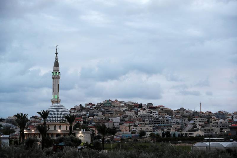 A mosque is seen in the Arab-Israeli village of Baqa al-Gharbiyye on February 1, 2020. Reuters