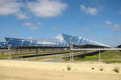 The parabolic trough technology permits the generation of electrical power for 4,000 hours a year. Courtesy Torresol Energy