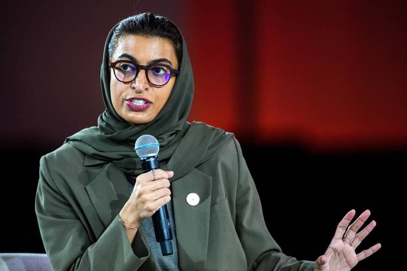Noura Al Kaabi, UAE Minister of Culture and Youth, at the The World Conference on Creative Economy. Victor Besa / The National