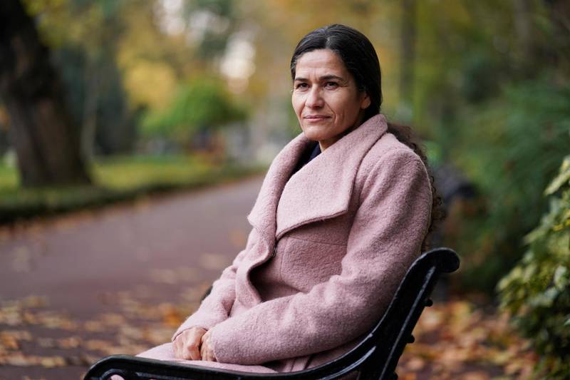 The President of the Executive Committee of the Syrian Democratic Council, Ilham Ahmed, poses for a portrait in central London, Britain, November 8, 2019. REUTERS/Henry Nicholls