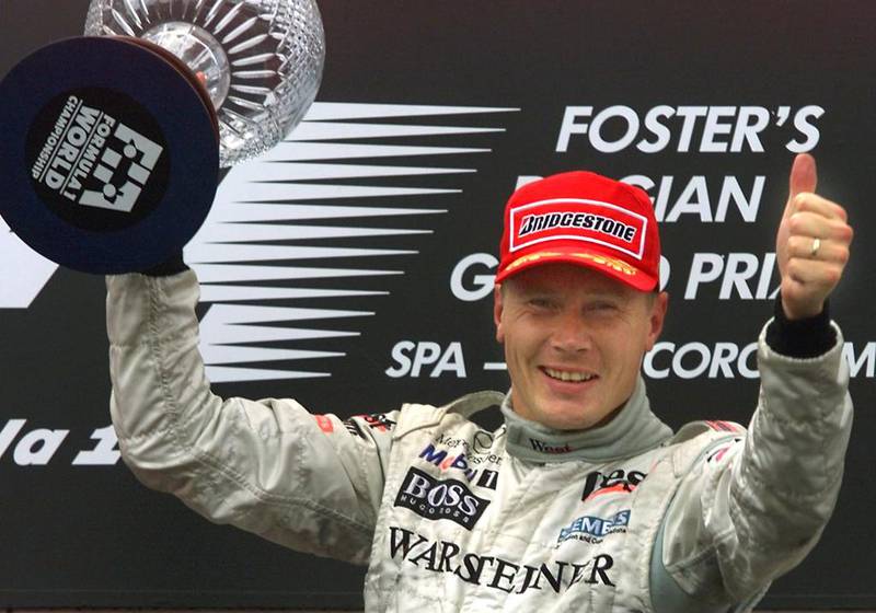 2 wins - Mika Hakkinen (1998, 1999): The flying Finn won two titles on the spin, both with McLaren-Mercedes. The first, he finished with 100 points, 14 clear of Michael Schumacher, the second with 76 points, just two ahead of Eddie Irvine. AFP