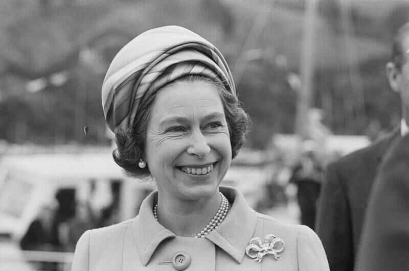 Queen Elizabeth during a visit to New Zealand in 1970. Getty