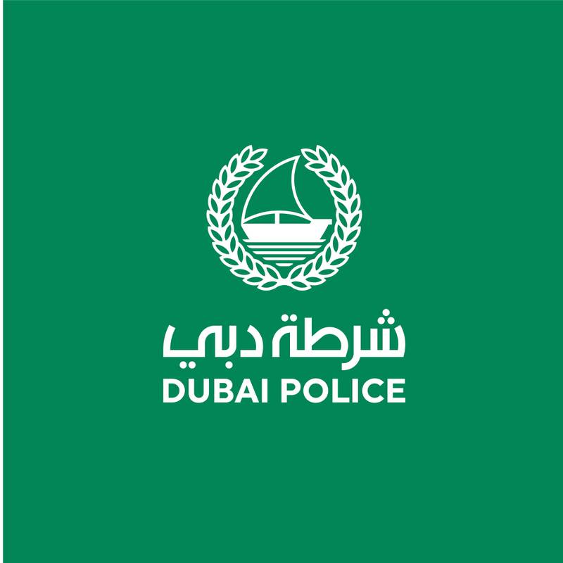 Dubai Police tweeted about a car that caught fire on Sheikh Zayed Road. Photo: Dubai Police