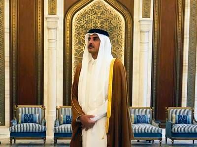Qatari Emir Sheikh Tamim has called on Israel to halt its attacks on Gaza. AP
