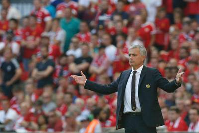 Manchester United manager Jose Mourinho. AFP / Ian Kington