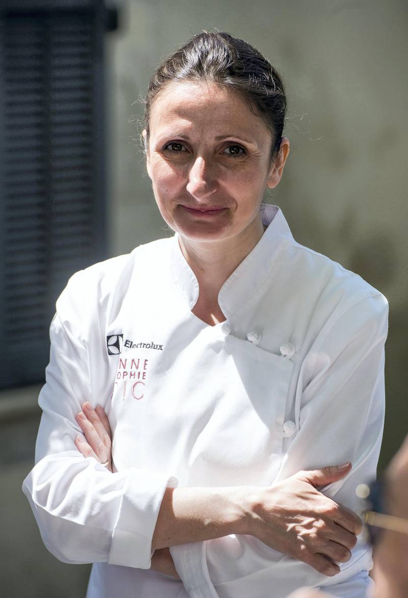 CANNES, FRANCE - MAY 14:  Electrolux partner chef Anne-Sophie Pic attends Electrolux 'Film Festival de Cannes' Gala Dinner Preparation at Villa Archange on May 14, 2013 in Cannes, France.  (Photo by Ian Gavan/WireImage for Electrolux)