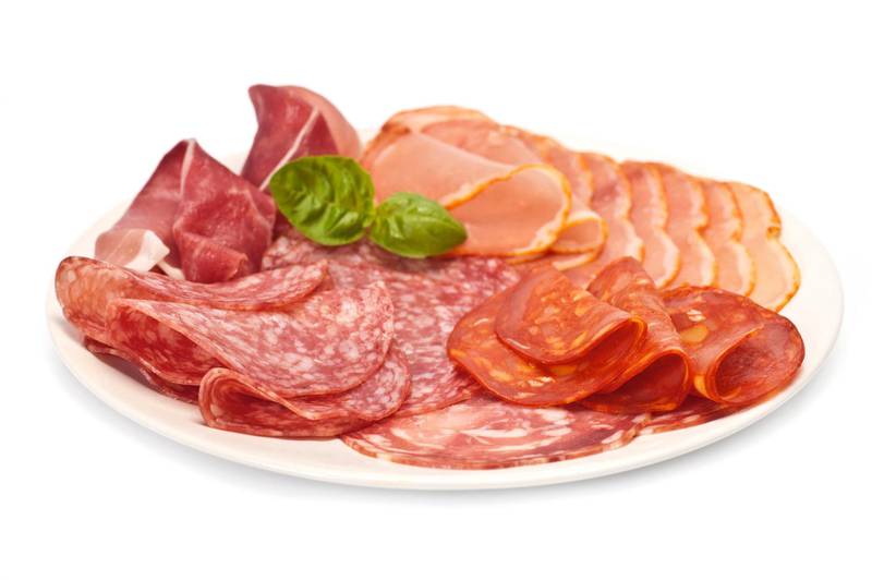 processed meats, deli meats, sausage, pepperoni, cold cuts, cold-cuts, sliced meatCREDIT: iStockphoto