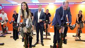 Prince William and Kate compete in spin class on Wales visit