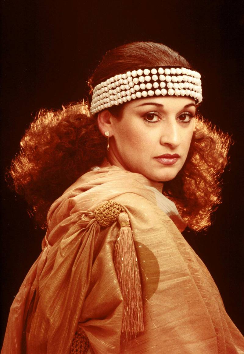 A studio portrait of Warda Al-Jazairia in Algiers from about 1970. Cherif Ben Youcef/Collection Reyad Kesri.

The 'Algerian Rose', who was more commonly known by her first name, Warda Al-Jazairia was an Algerian-Lebanese singer who began her career in her native Paris in the 1950s at the Tam-Tam, a cabaret owned by her father. After the outbreak of the Algerian War in 1956, her family left Paris for Beirut, where she continued to sing before taking a 10-year break after she married in 1961. Following her divorce in the early 1970s, Warda resumed singing and moved to Egypt, where she worked with some of the country’s greatest composers and built a fan base across the Middle East.