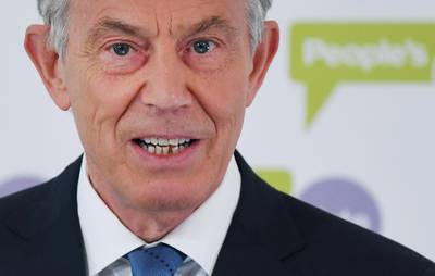 epa07230707 Former British Prime Minister Tony Blair delivers a speech on Brexit in London, Britain, 14 December 2018. Reports state that Tony Blair will make a speech on the Brexit chaos and his views on the best way forward for the United Kingdom and Europe.  EPA/ANDY RAIN