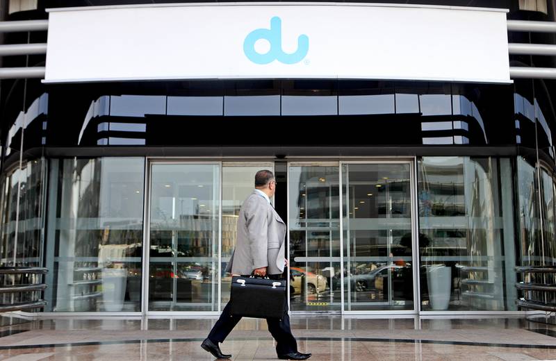 Du's revenue grew almost 9 per cent annually to more than Dh3.1 billion ($843.9) in the first quarter. Lee Hoagland / The National