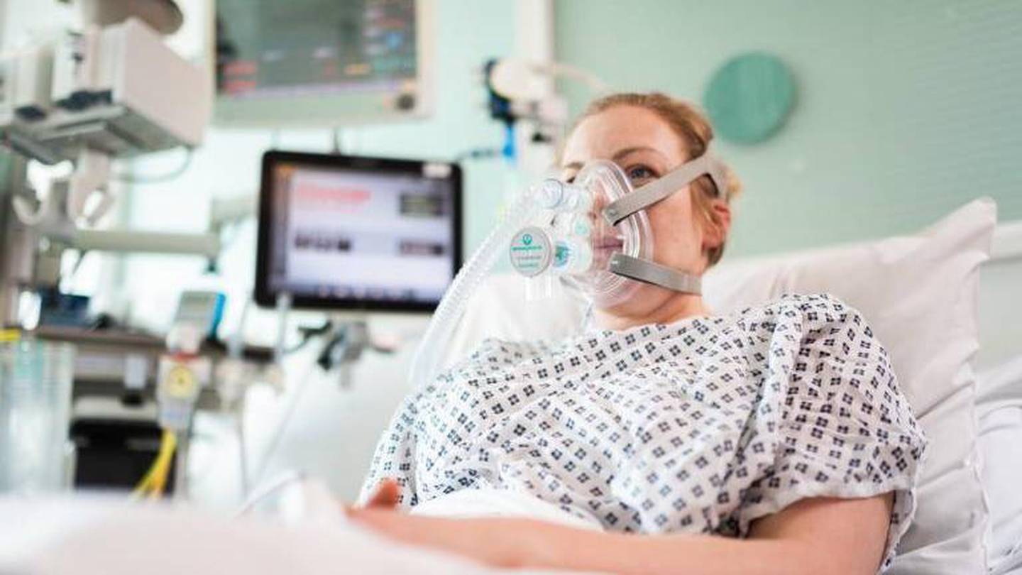 CPAP machines are widely used by doctors to support patients with breathing difficulties. Courtesy UCL
