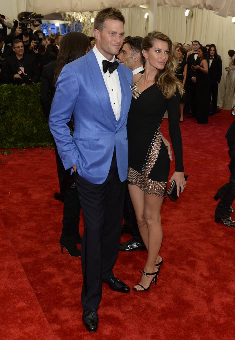 Brady and Bundchen at the Met Gala on May 6, 2013. AFP