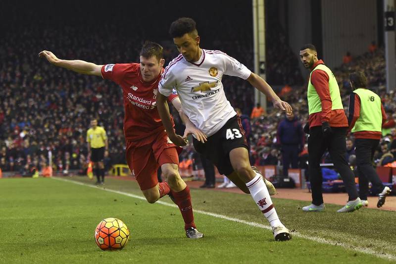 Cameron Borthwick-Jackson, right, is reportedly set to join Wolverhampton on loan. Paul Ellis / AFP