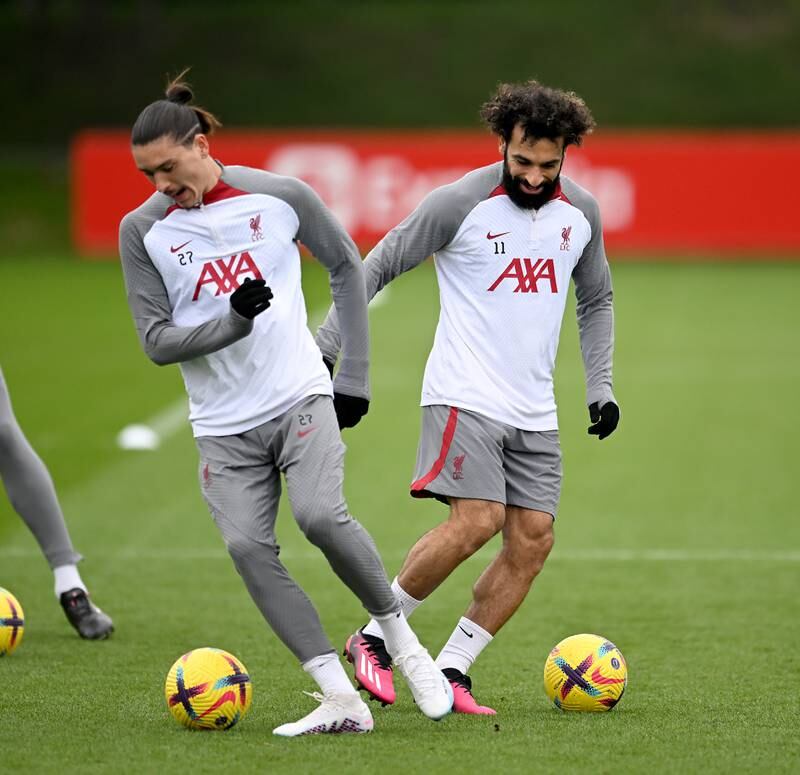 Darwin Nunez and Mohamed Salah prepare for the Premier League trip to Wolves