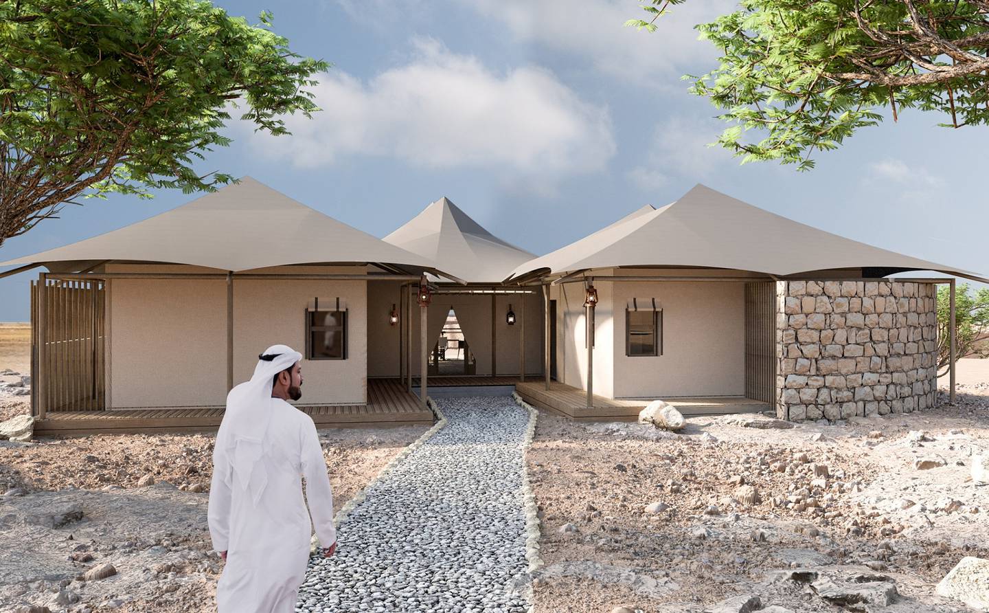 Guests checking into the Lux* Al Bridi Resort will be treated to one of 35 tented retreats. Photo: Shurooq