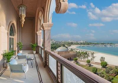 Views from the deluxe palace suite. Photo: Emirates Palace