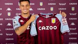 Philippe Coutinho completes Aston Villa loan move from Barcelona
