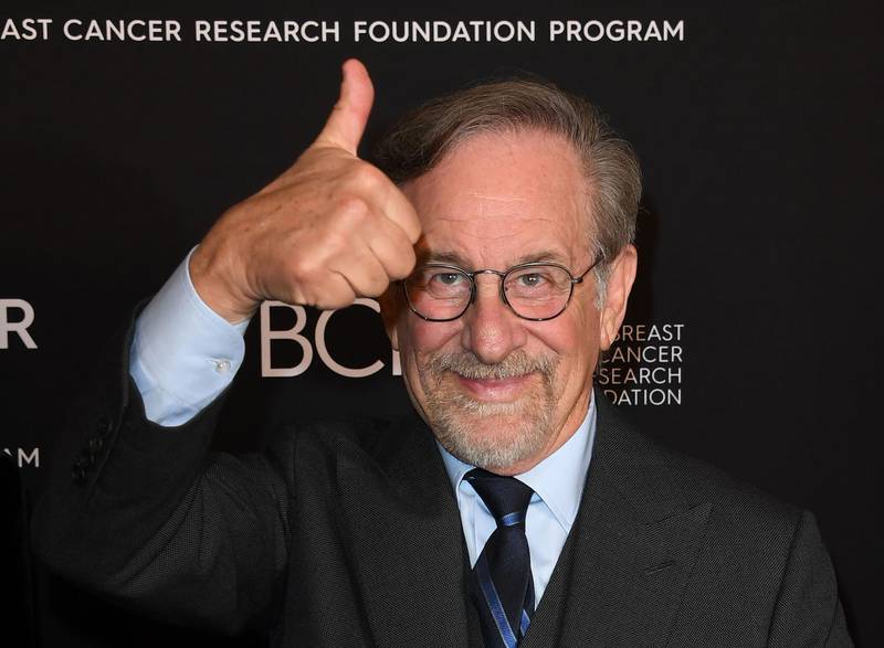 Honorary Chair director Steven Spielberg arrives for "An Unforgettable Evening" benefiting The Women’s Cancer Research Foundation at the Beverly Wilshire hotel on February 28, 2019 in Beverly Hills. / AFP / Mark RALSTON
