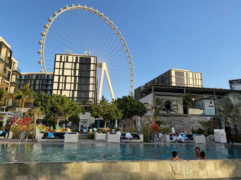 Cove Beach is located just outside the main Caesars Palace Dubai building. Reuters 