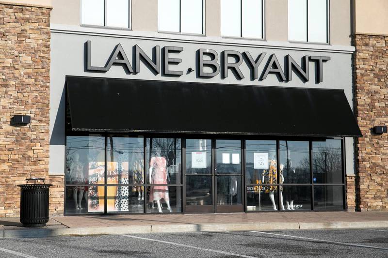 A logo sign outside of a Lane Bryant retail store location in Bel Air, Maryland on March 26, 2020. (Photo by Kristoffer Tripplaar/Sipa USA)No Use UK. No Use Germany.