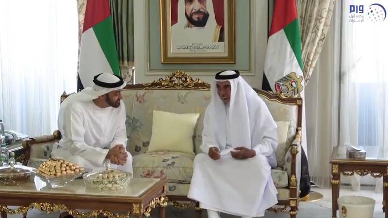 Sheikh Mohammed bin Zayed meets the President, Sheikh Khalifa, at his summer home in the French town of Evian last month. Wam