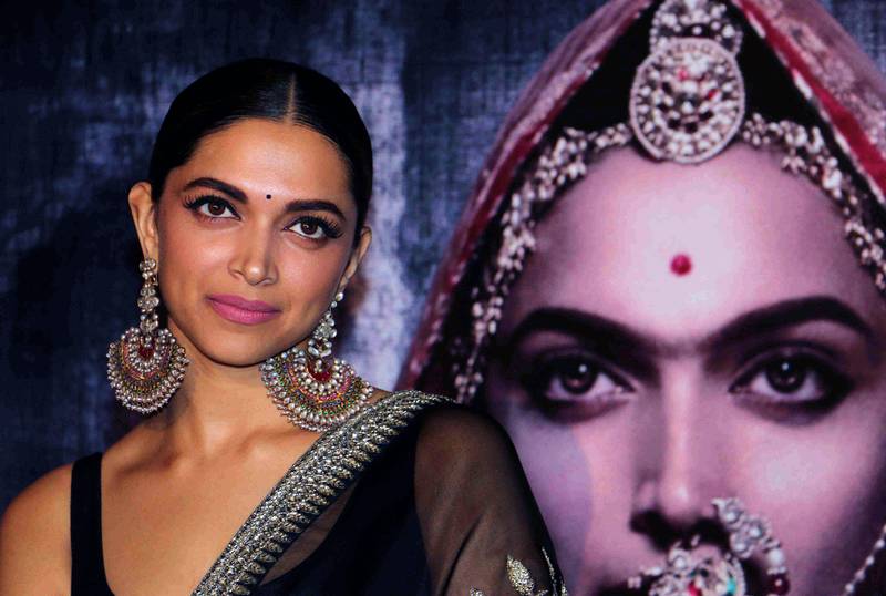 Indian Bollywood actress Deepika Padukone poses for a photograph during a promotional event for the forthcoming Hindi film 'Padmavati' directed by Sanjay Leela Bhansali in Mumbai on late October 31, 2017.	 / AFP PHOTO / STR