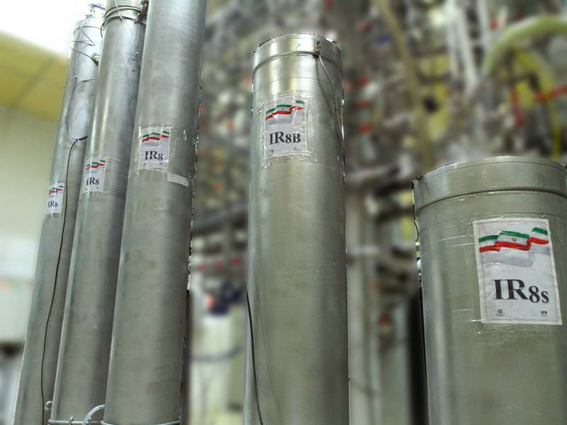The UN nuclear watchdog said on May 30 that it estimated Iran's stockpile of enriched uranium had grown to more than 18 times the limit laid down in Tehran's 2015 deal with world powers.  AFP  /  Atomic Energy Organisation of Iran