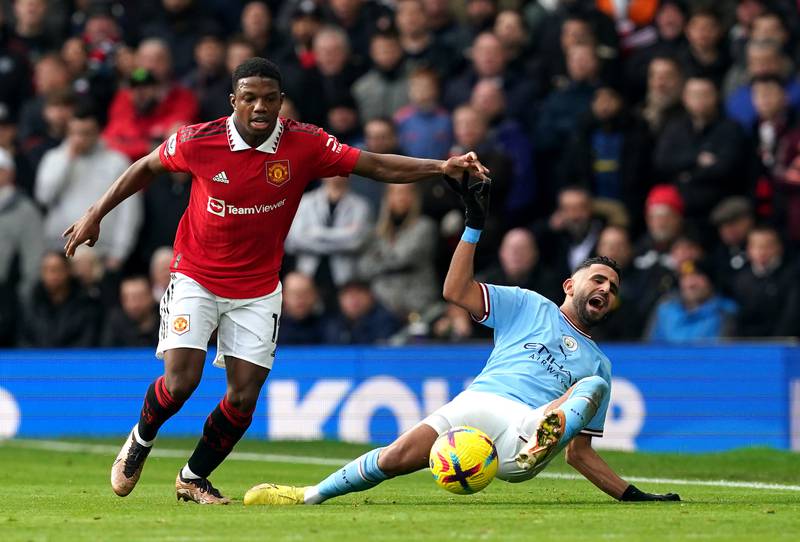 Tyrell Malacia - 9, His best United game. Made a fine run on a 32nd minute counter attack but the pass from Fernandes didn’t come to him. Excellent cutting out a 54th minute De Bruyne ball. Targeted in the last derby, a 3-6 defeat. Much better in this one, though a 75th minute cross was a poor one. 

PA