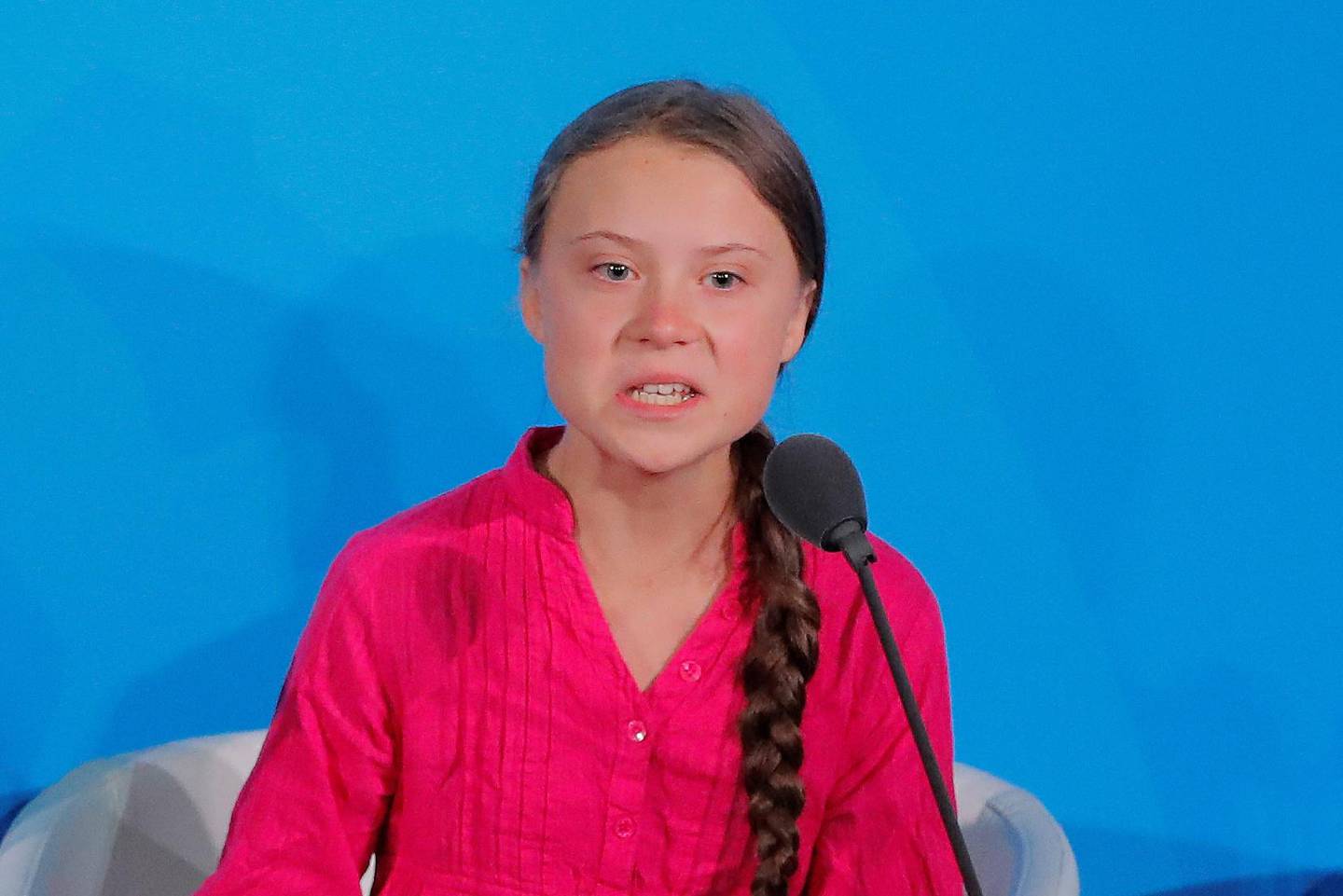 16-year-old Swedish climate activist Greta Thunberg speaks at the 2019 United Nations Climate Action Summit at U.N. headquarters in New York City, New York, U.S., September 23, 2019. REUTERS/Lucas Jackson