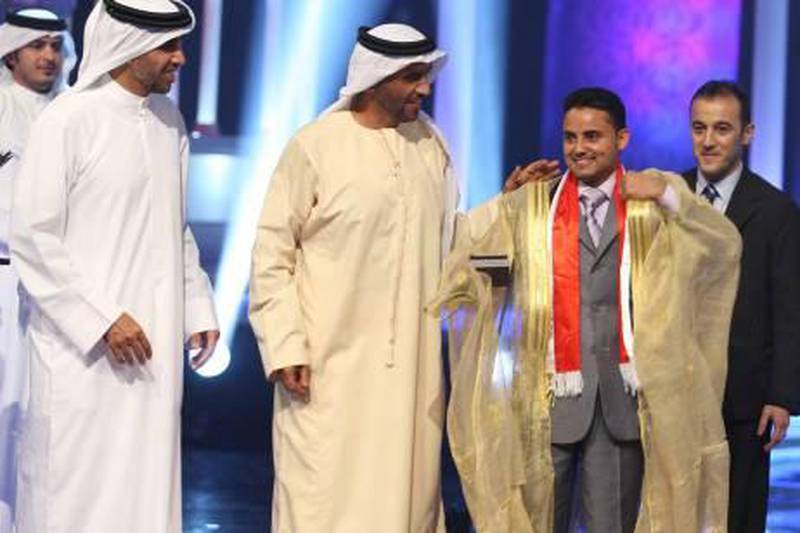 Yemeni poet Abdul Aziz Al Zaraei is crowned as the new "Prince of Poets"Courtesy ADACH