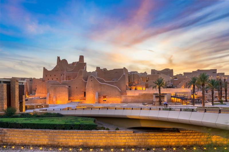 The historic district of At-Turaif in Ad-Diriyah, north-west of Riyadh, where the biennale will take place. Courtesy Saudi Arabia Ministry of Culture