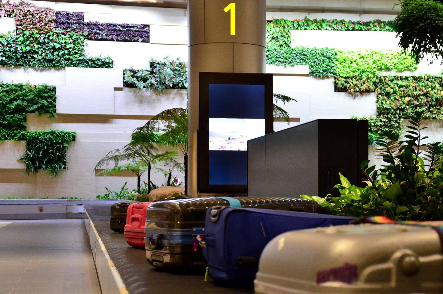 A baggage carousel at Changi Airport's new T4 in Singapore. Courtesy Changi Airport Group