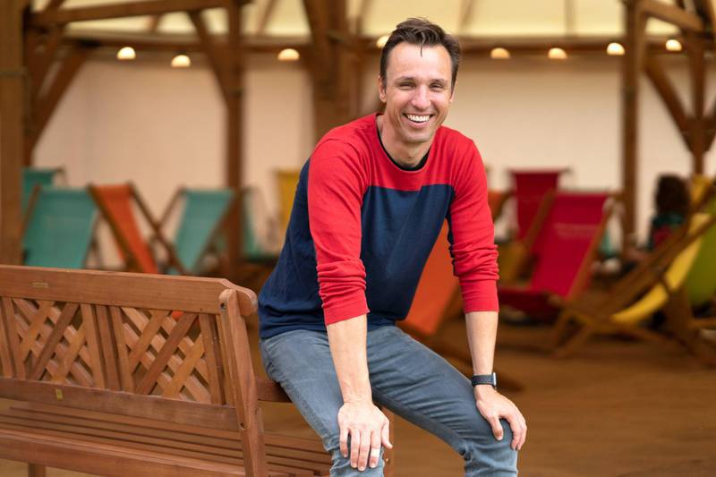 HAY-ON-WYE, WALES - JUNE 1: Markus Zusak, Australian writer, during the 2019 Hay Festival on June 1, 2019 in Hay-on-Wye, Wales. (Photo by David Levenson/Getty Images)