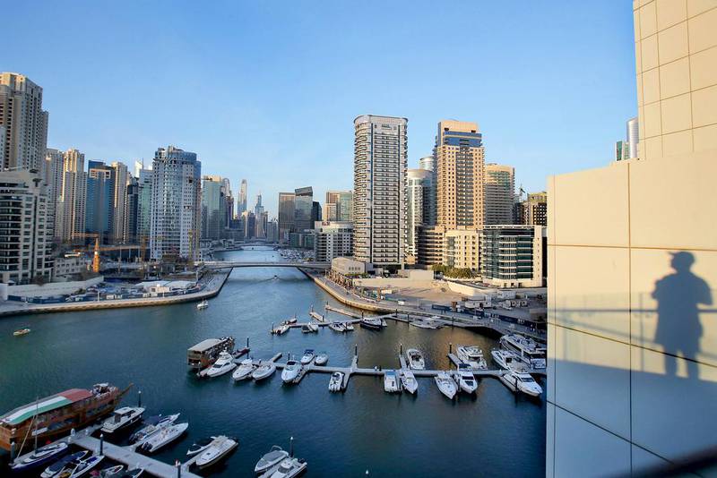 Dubai Marina. The total property transactions in May rose 205 per cent year-on-year to 4,429, according to a portal. Antonie Robertson / The National