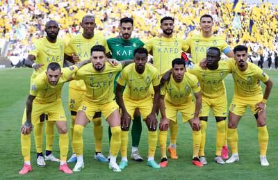 The Al Nassr side before the match. Getty