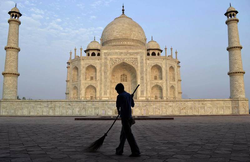 The world famous Taj Mahal in Agra. India only managed to attract six and a half million foreign tourists last year. Pawan Sharma / AP Photo