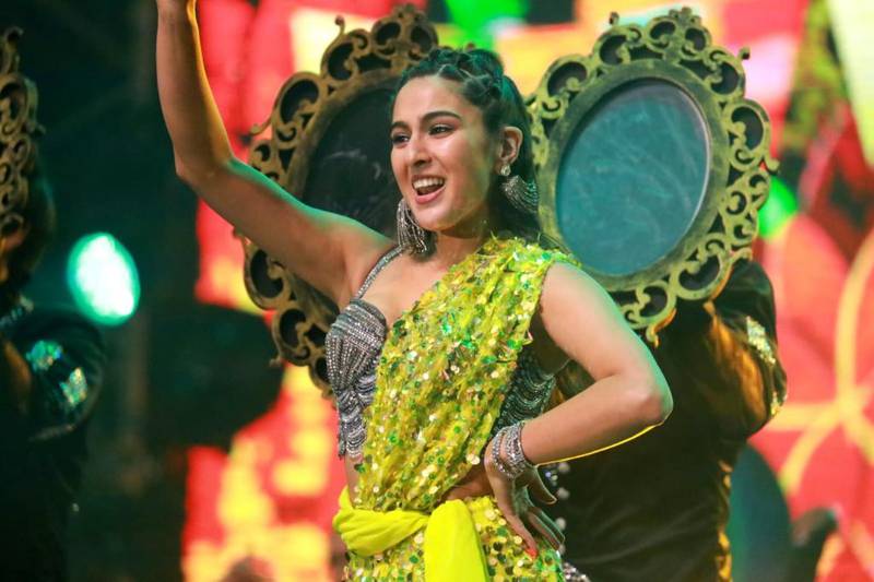 Actress Sara Ali Khan performs.